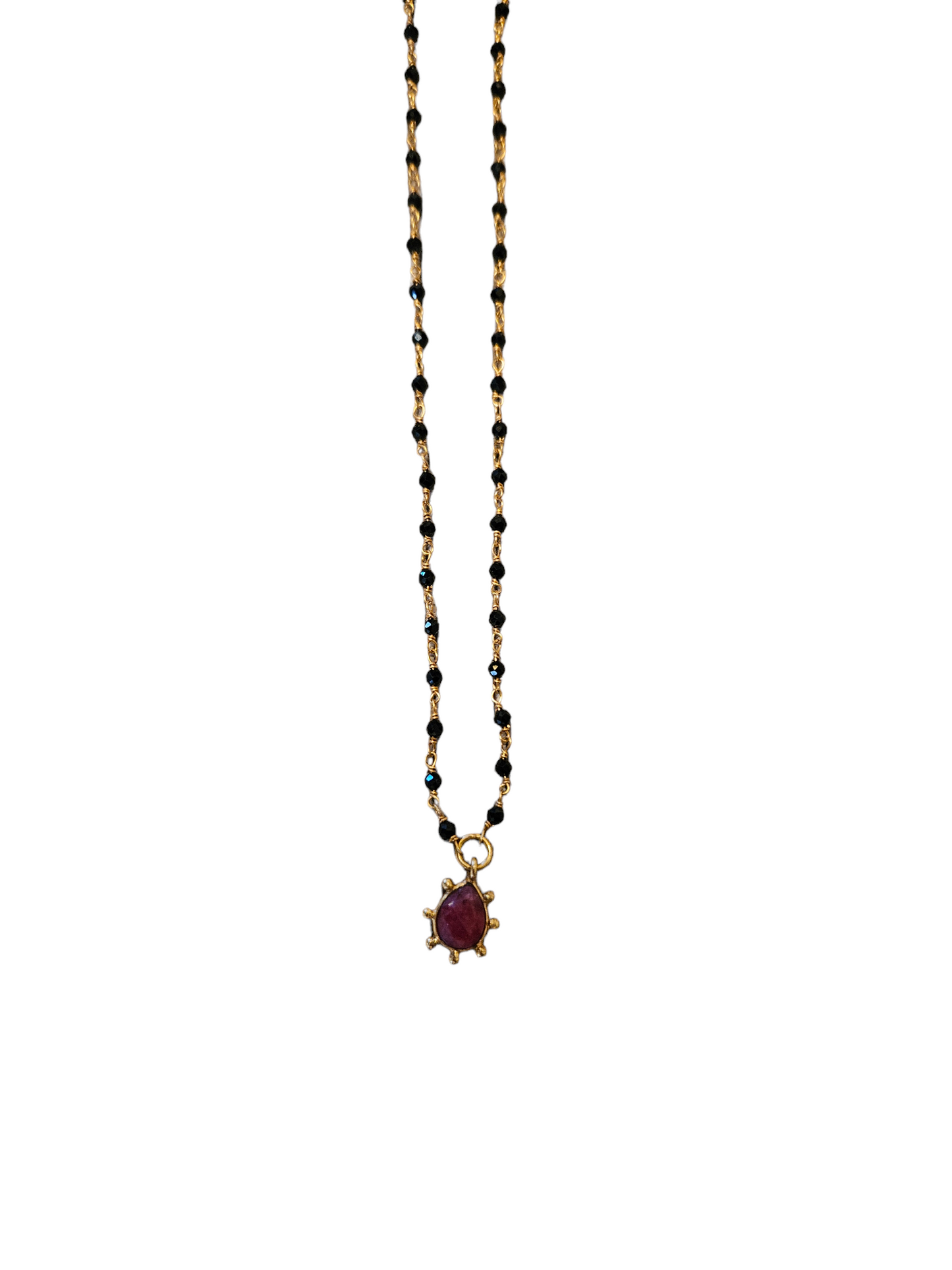 Yoyes Banti - 34: Collar Rosario Oval Gota Invierno