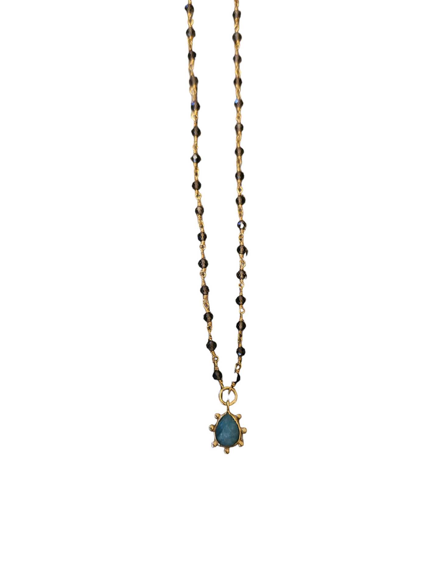 Yoyes Banti - 34: Collar Rosario Oval Gota Invierno