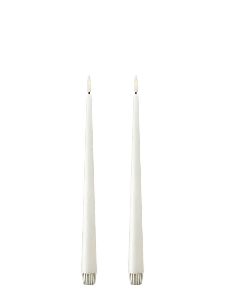 LED taper candles 2 pcs big