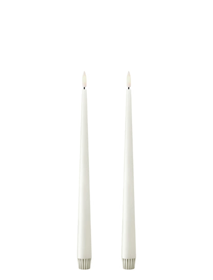 LED taper candles 2 pcs big
