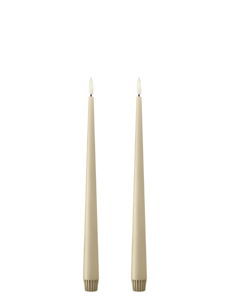 LED taper candles 2 pcs big