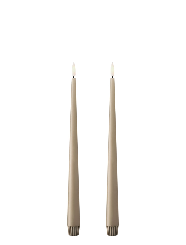 LED taper candles 2 pcs big