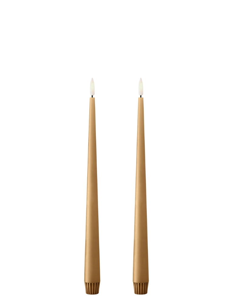 LED taper candles 2 pcs big
