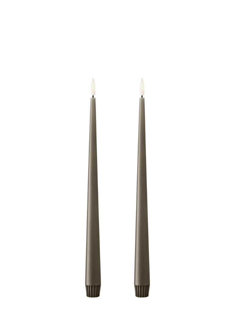 LED taper candles 2 pcs big