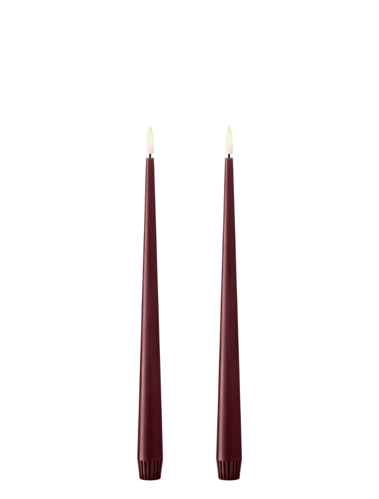 LED taper candles 2 pcs big
