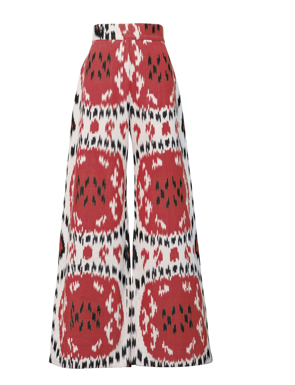 Pantalones safari Ikat arcoíris rojos