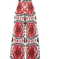 Pantalones safari Ikat arcoíris rojos